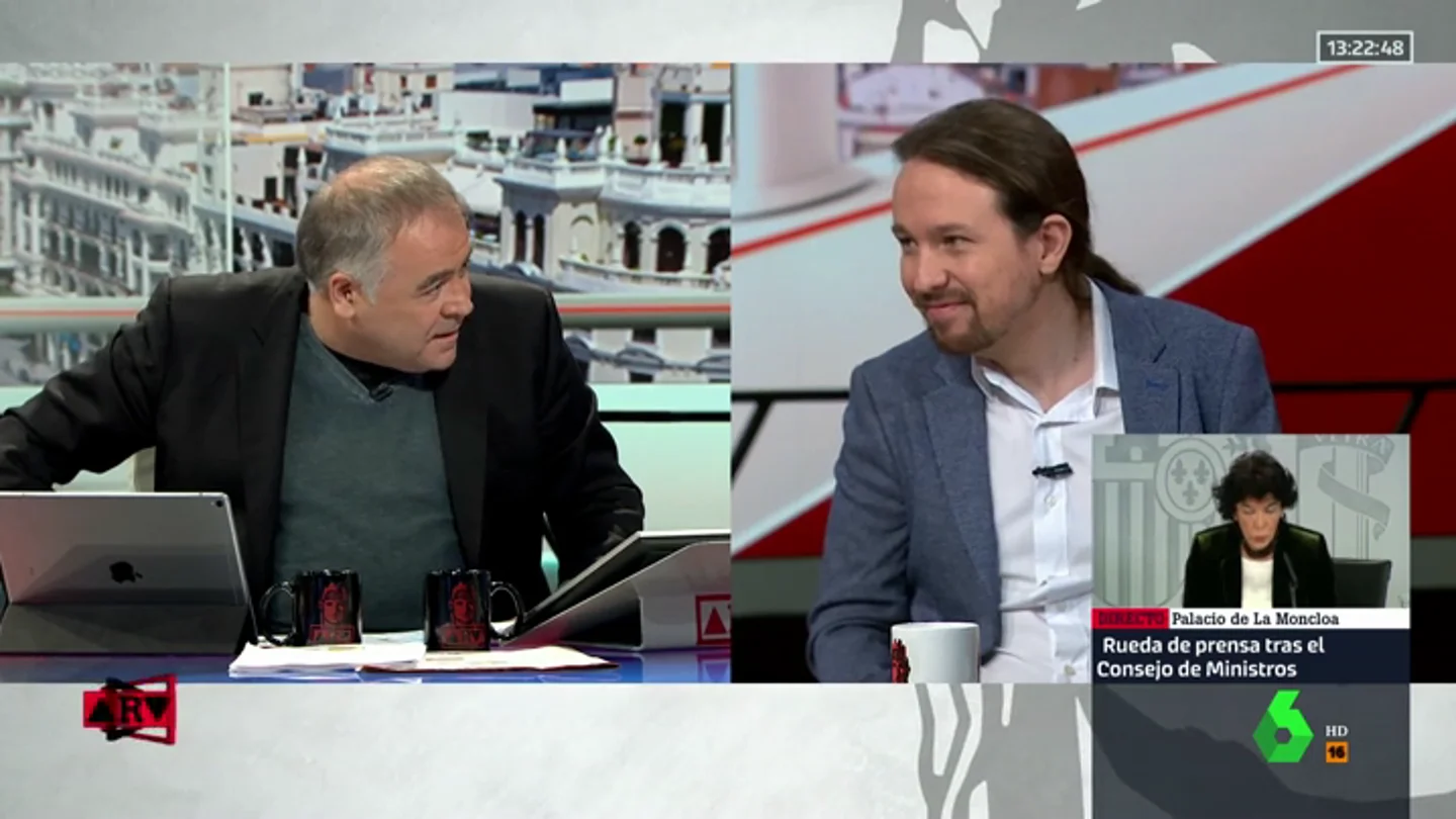 Antonio García Ferreras y Pablo Iglesias Antonio García Ferreras y Pablo Iglesias
