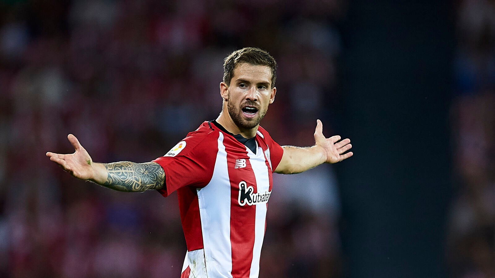 I&ntilde;igo Mart&iacute;nez, durante un partido con el Athletic