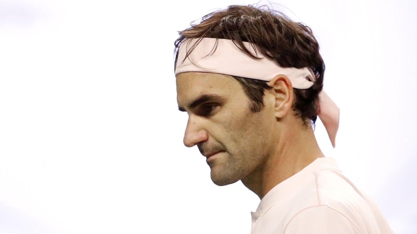 Roger Federer, durante un partido