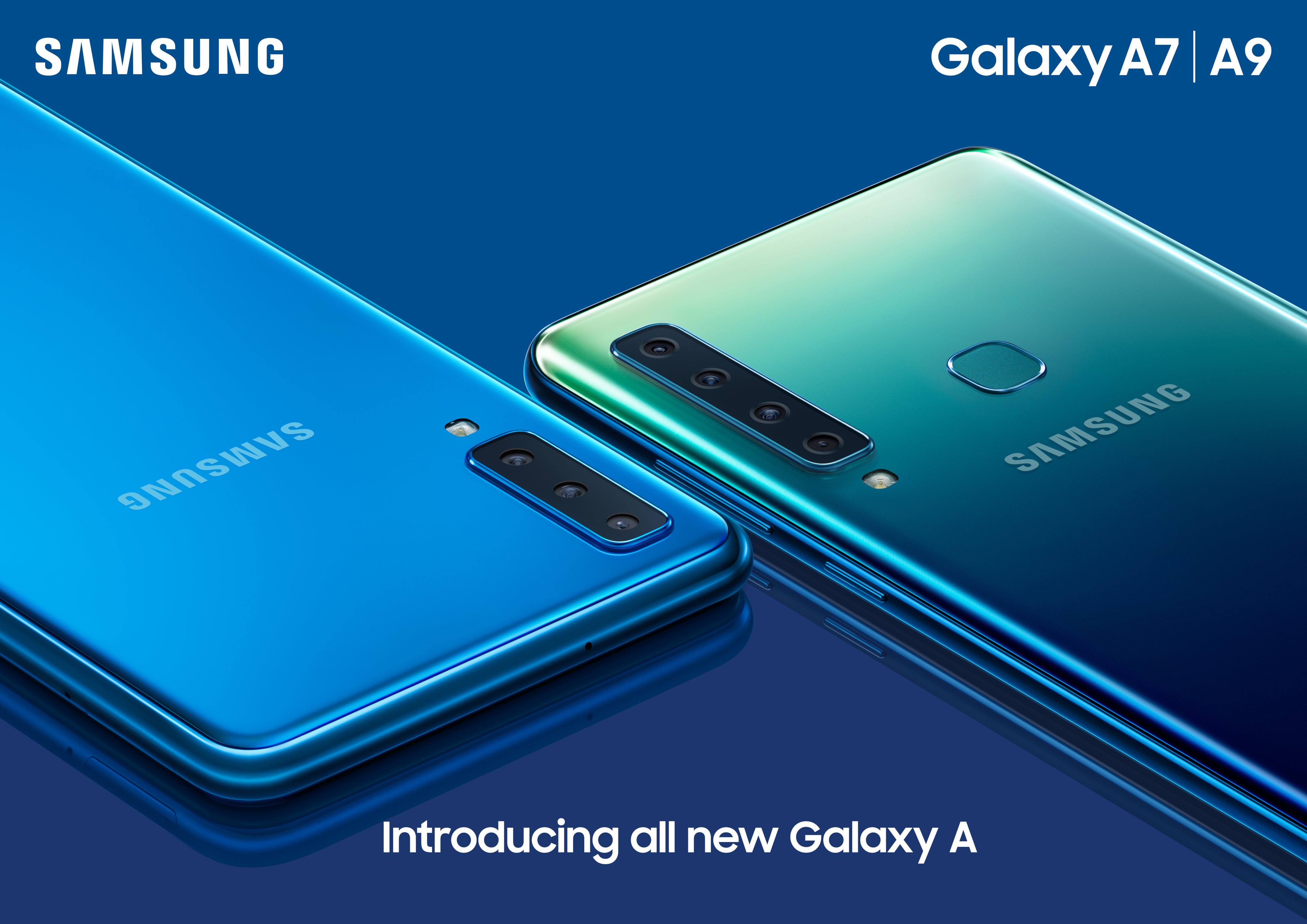 Samsung presenta el Galaxy A9, el primer móvil con cuatro cámaras de fotos  en la parte trasera