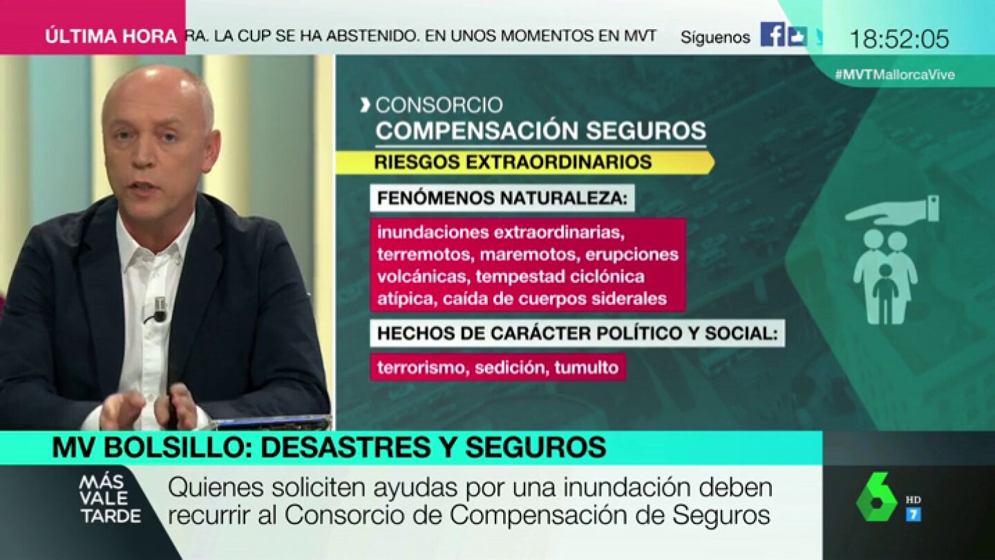&iquest;C&oacute;mo acceder a las ayudas de los seguros tras las inundaciones? "Es importante mantener las pruebas para que el perito lo analice"