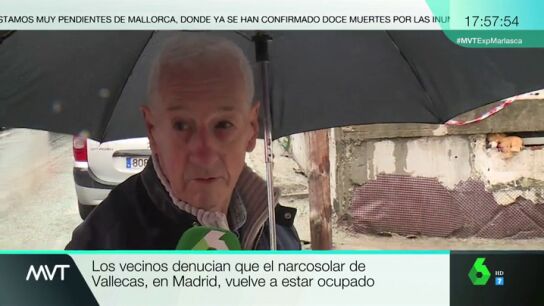 Crece la indignaci&oacute;n de los vecinos del 'narcosolar' en Vallecas: "No quiero que eso est&eacute; en el barrio. Estamos hasta las narices"
