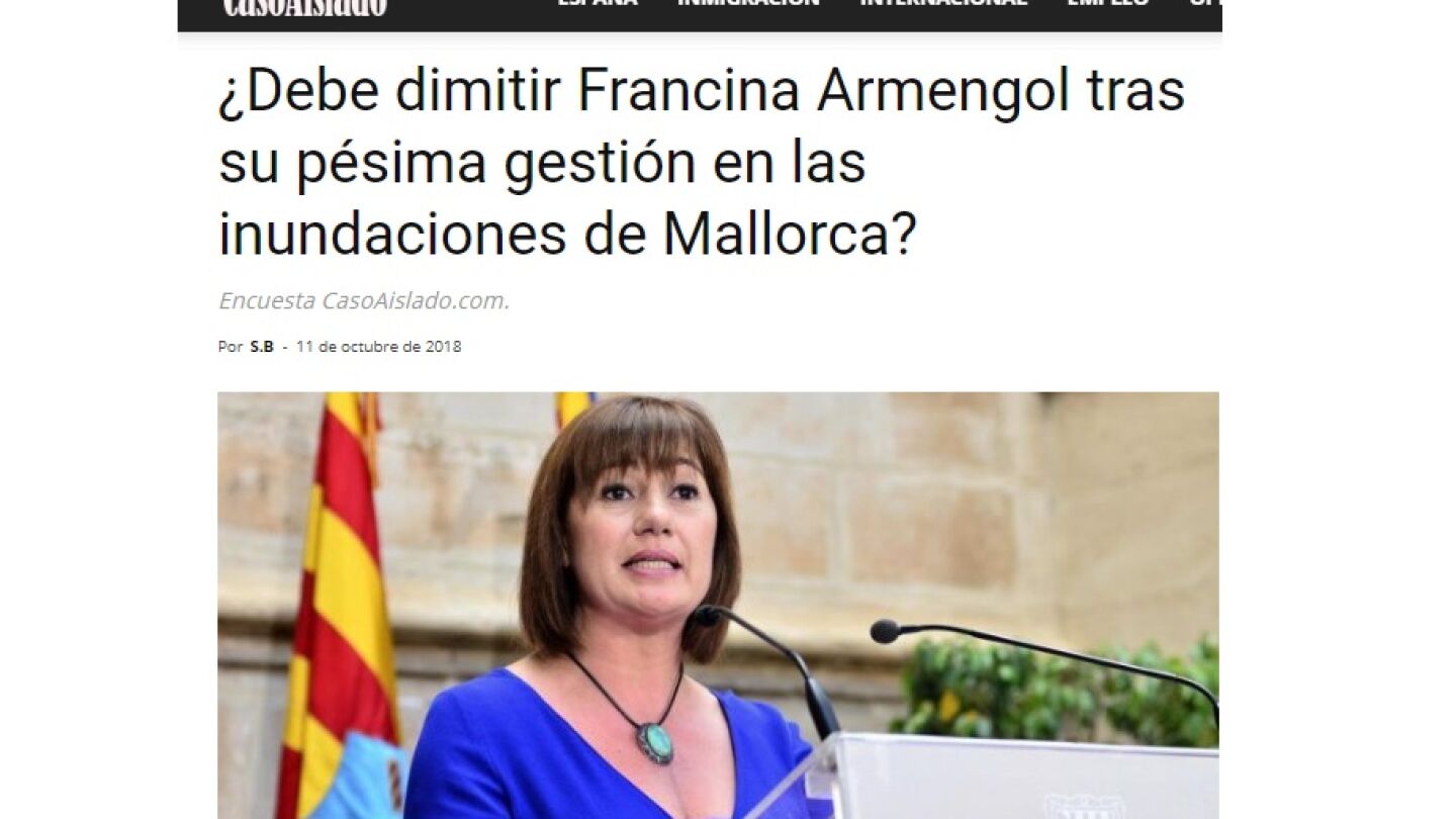 El &uacute;ltimo bulo publicado por 'Caso Aislado'