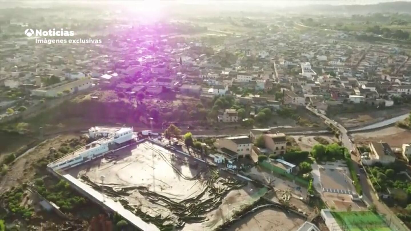 La tragedia de Sant Lloren&ccedil;, a vista de dron: las im&aacute;genes que muestran la cat&aacute;strofe tras la tormenta