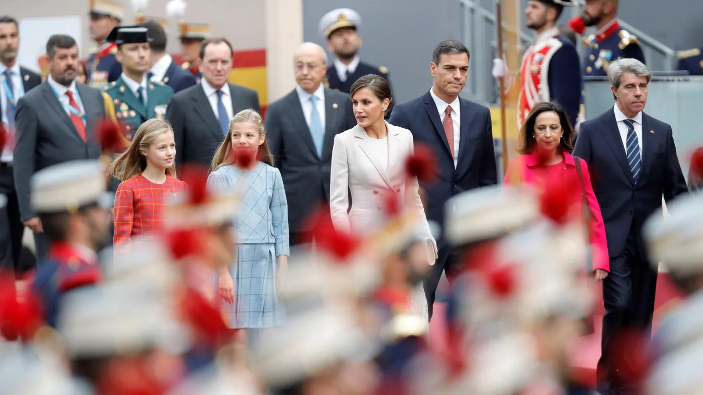 Imágenes de archivo del desfile del 12 de octubre Pedro Sánchez, en el desfile del 12 de octubre