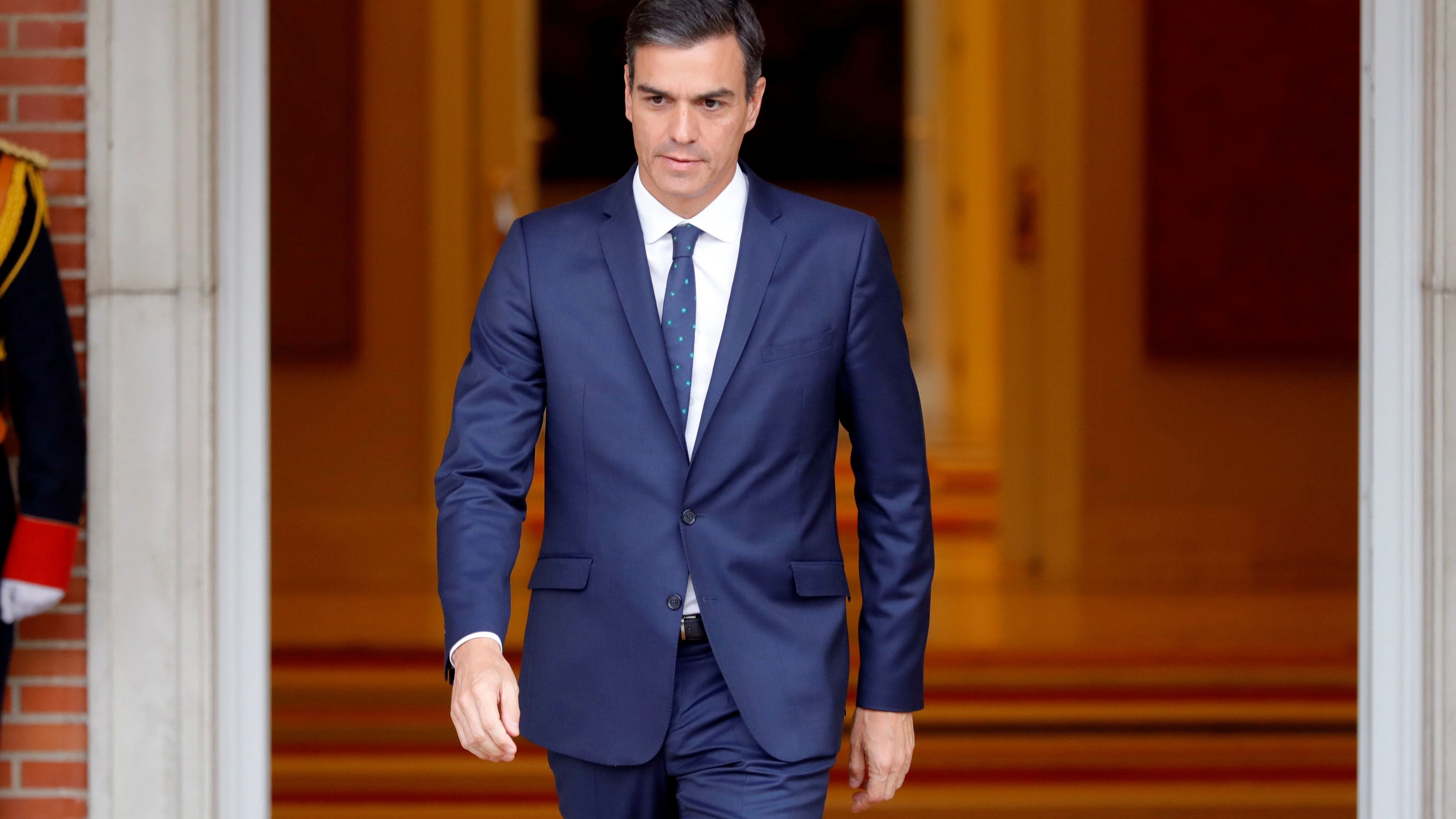 Pedro Sánchez en el Palacio de la Moncloa