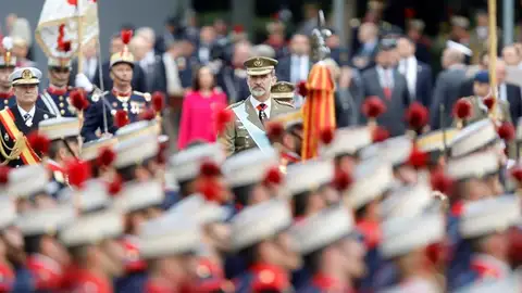 El Rey Felipe VI, en el desfile del 12 de octubre