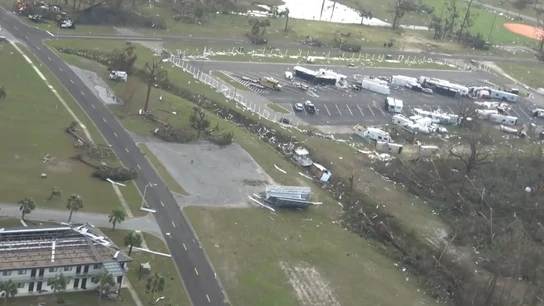 Imagen de la destrucción del huracán Michael en Florida Imagen de la destrucción del huracán Michael en Florida