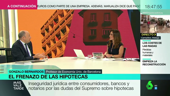 Gonzalo Bernardos: "Hay bancos que no pueden permitirse el lujo de no dar hipotecas. No pueden cerrar el grifo"