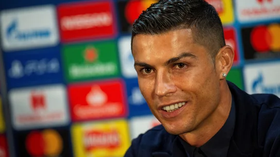 Cristiano Ronaldo, en rueda de prensa en Old Trafford Cristiano Ronaldo, en rueda de prensa en Old Trafford