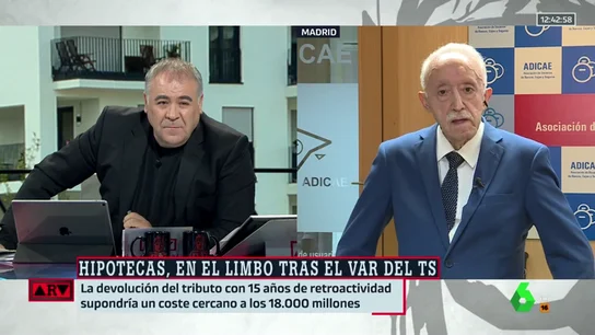 Antonio García Ferreras y Manuel Pardos, presidente de Adicae Antonio García Ferreras y Manuel Pardos, presidente de Adicae