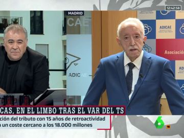 Antonio García Ferreras y Manuel Pardos, presidente de Adicae Antonio García Ferreras y Manuel Pardos, presidente de Adicae