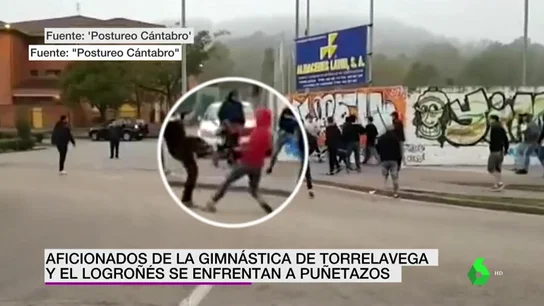 Brutal pelea entre los ultras de la Gimnástica de Torrelavega y la UD Logroñés Brutal pelea entre los ultras de la Gimnástica de Torrelavega y la UD Logroñés