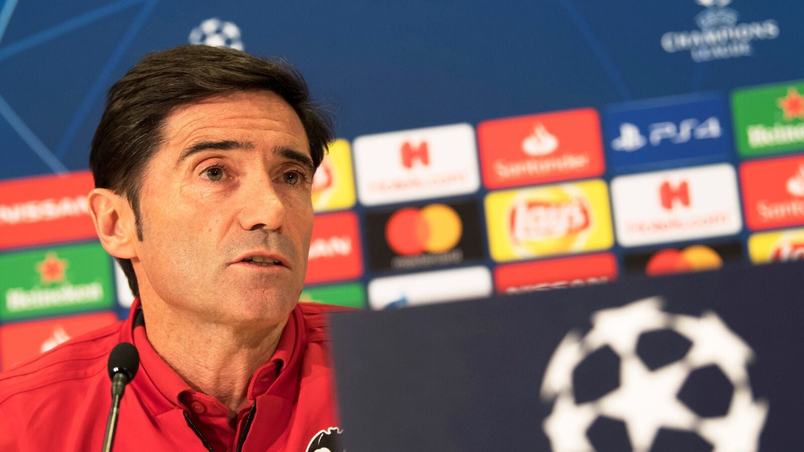 Marcelino, en rueda de prensa