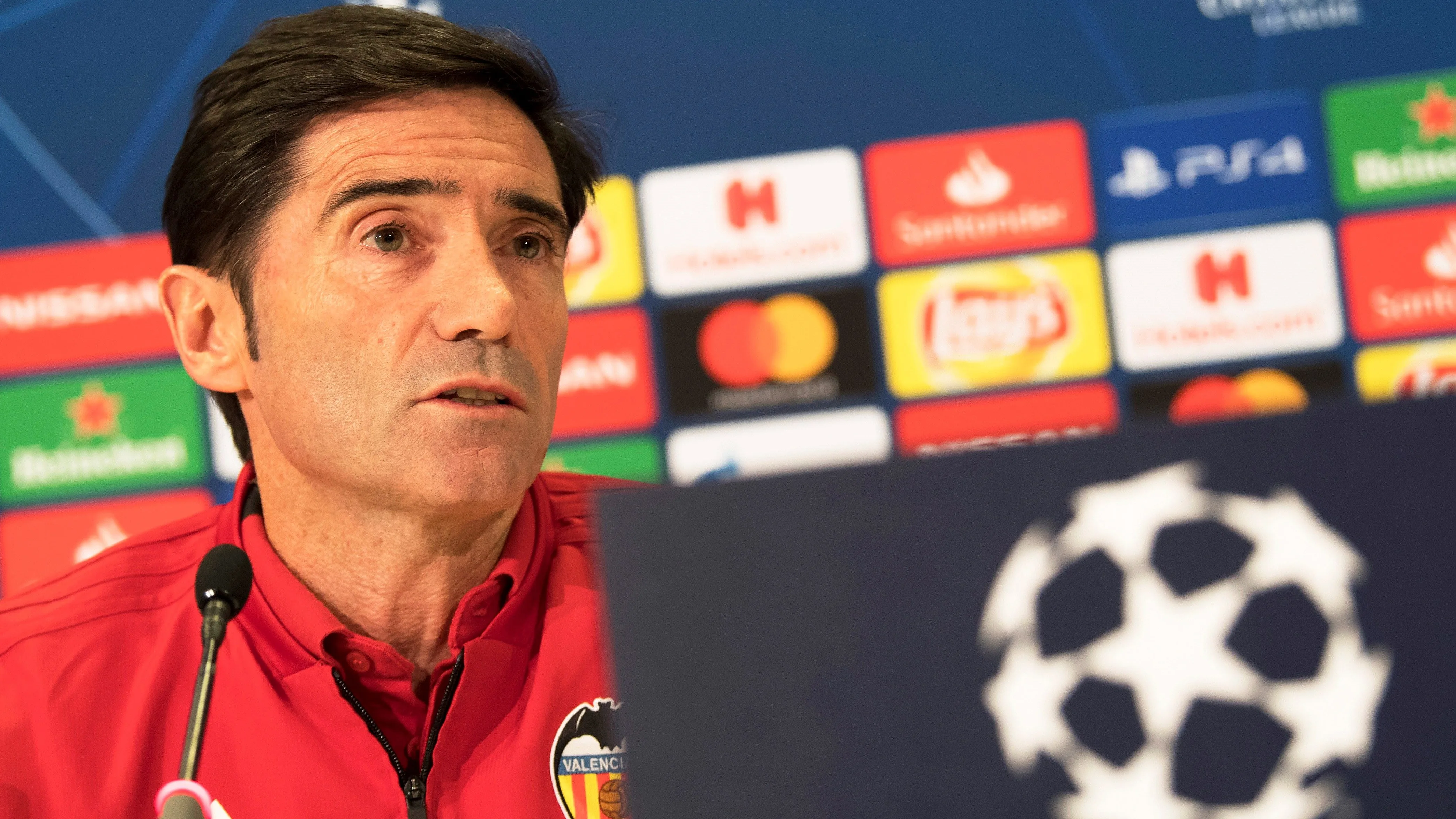 Marcelino, en rueda de prensa