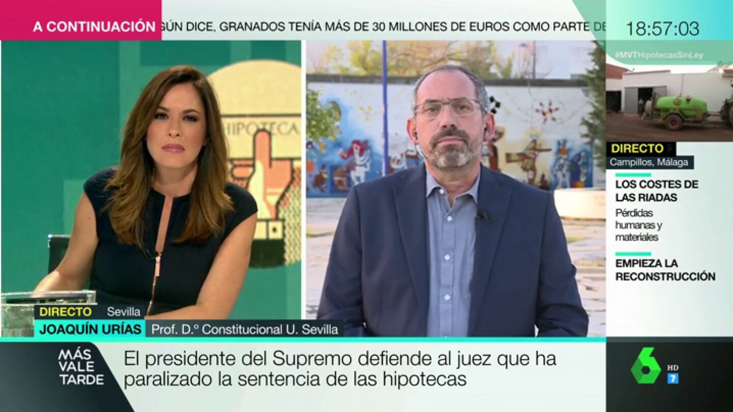 Joaqu&iacute;n Ur&iacute;as, tras la decisi&oacute;n del Supremo: "Cuando pierden las familias no se revierte la jurisprudencia. Cuando pierde la banca, s&iacute;"