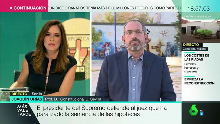Joaquín Urías, tras la decisión del Supremo: "Cuando pierden las familias no se revierte la jurisprudencia. Cuando pierde la banca, sí" Joaquín Urías, tras la decisión del Supremo: "Cuando pierden las familias no se revierte la jurisprudencia. Cuando pierde la banca, sí"