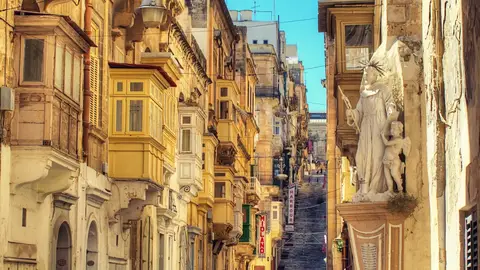 Calle Valletta. Malta ¿Malta o Gozo?