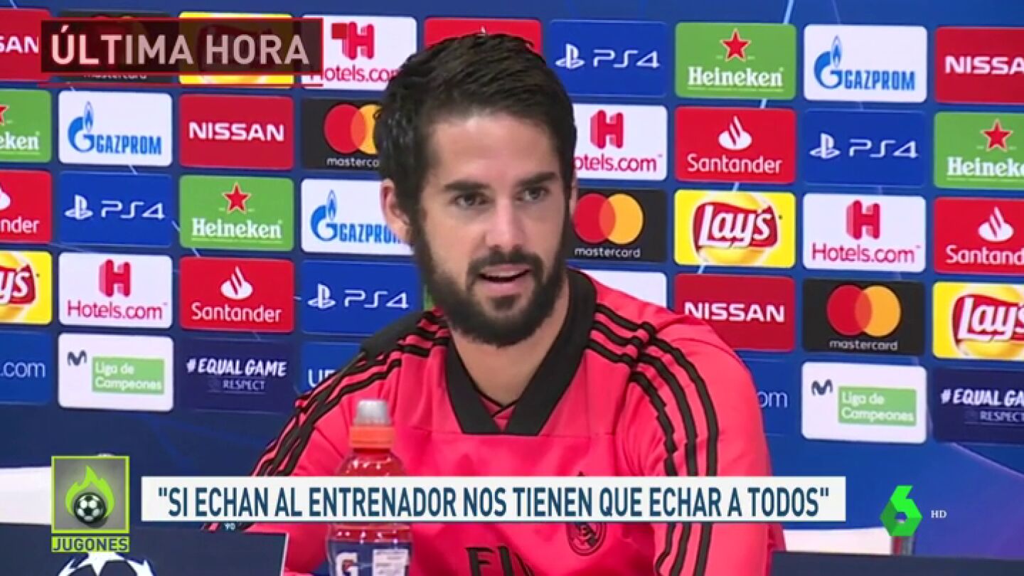 Isco defendi&oacute; en rueda de prensa a Lopetegui