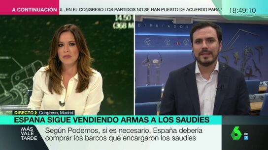 Alberto Garz&oacute;n, sobre la venta de armas: "Hay que decirles a los Borbones que sus negocios oscuros en Arabia Saud&iacute; se han acabado"