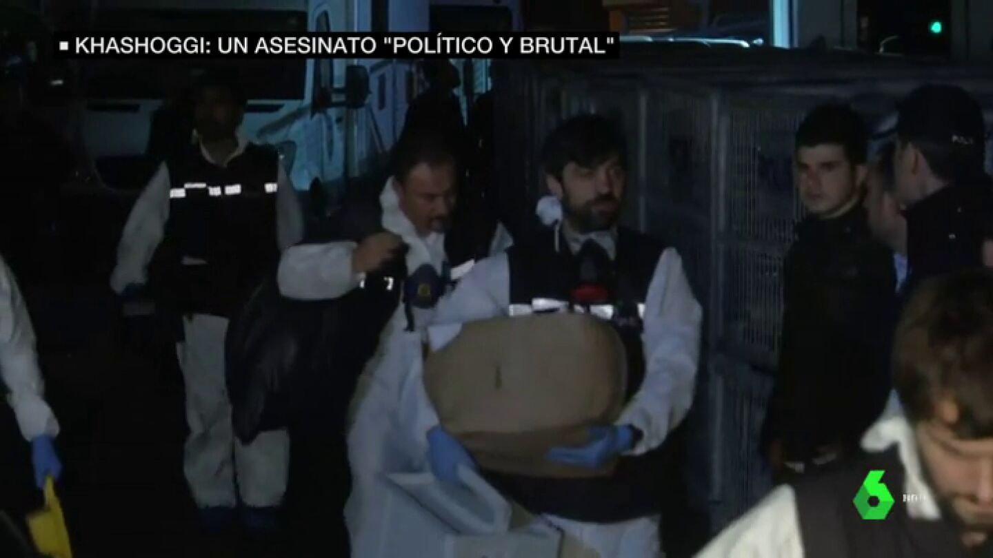 Agentes de la investigaci&oacute;n del crimen del periodista saud&iacute;