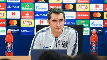 Ernesto Valverde, en rueda de prensa