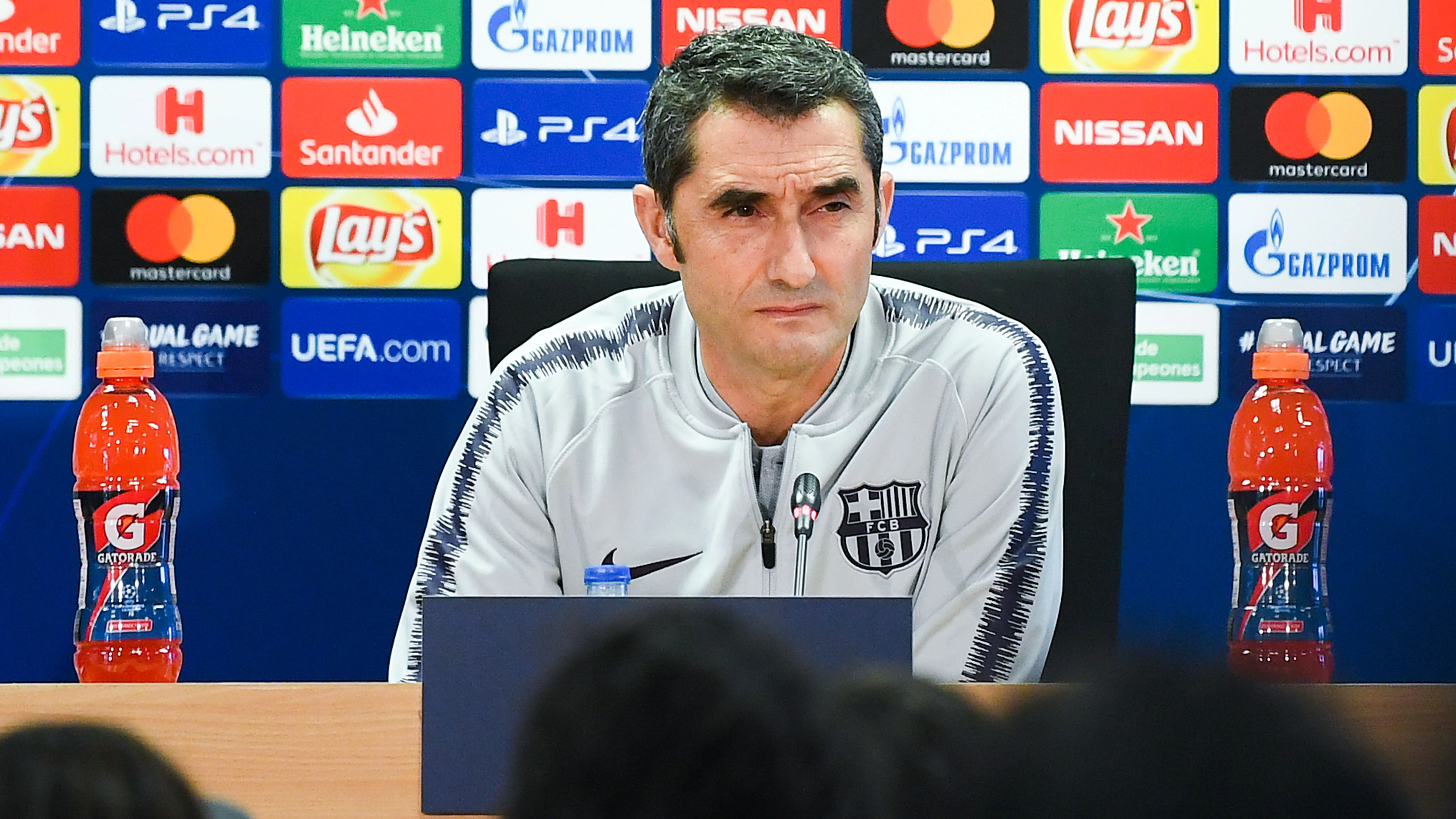 Ernesto Valverde, en rueda de prensa