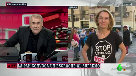 Mercedes Revuelta, sobre la manifestación de este miércoles ante el Supremo: "Los bancos se nos van de rositas con sus múltiples estafas" Mercedes Revuelta, sobre la manifestación de este miércoles ante el Supremo: "Los bancos se nos van de rositas con sus múltiples estafas"