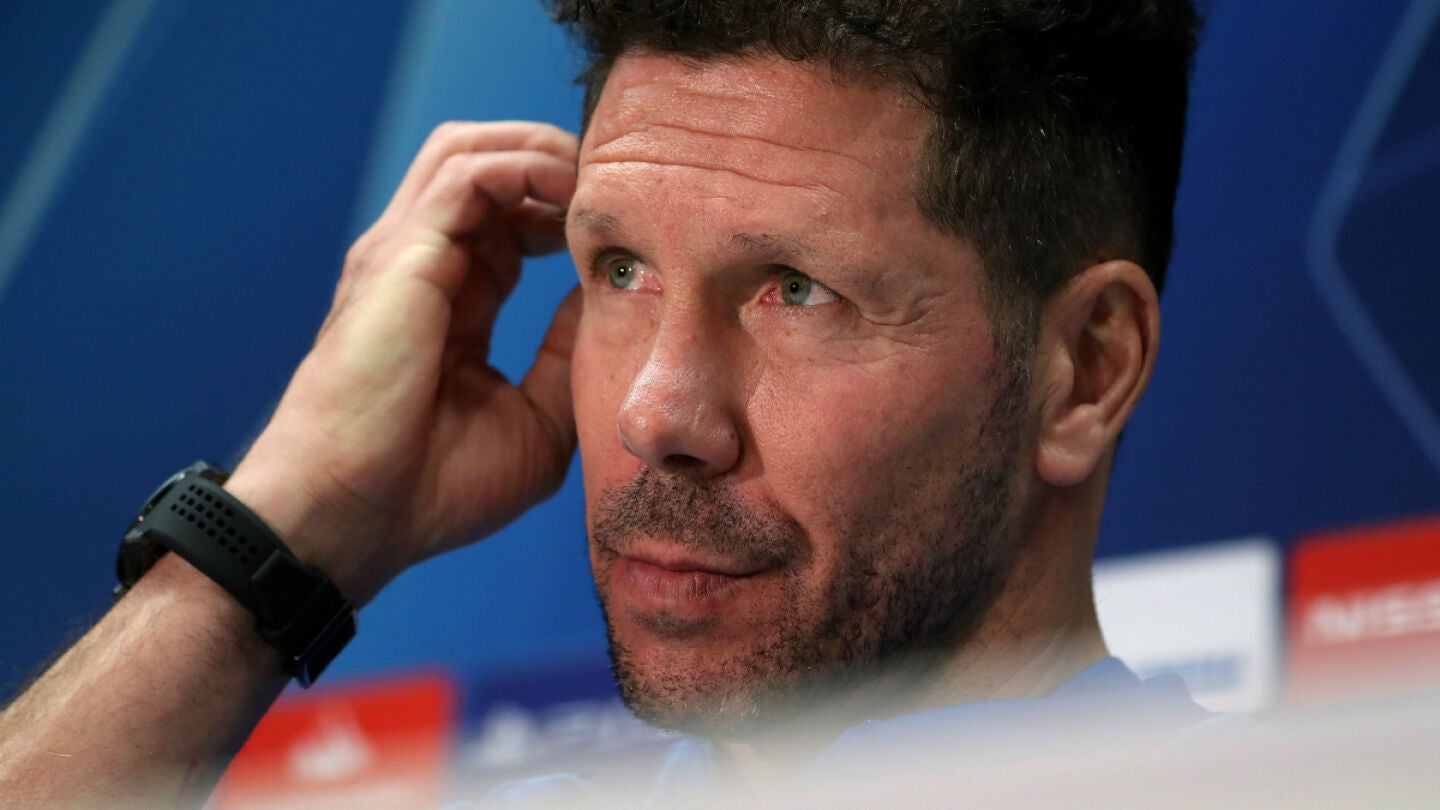 Diego Simeone, en rueda de prensa