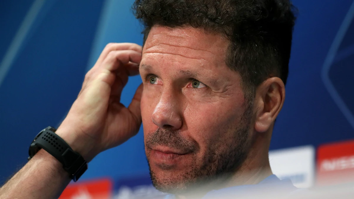 Diego Simeone, en rueda de prensa