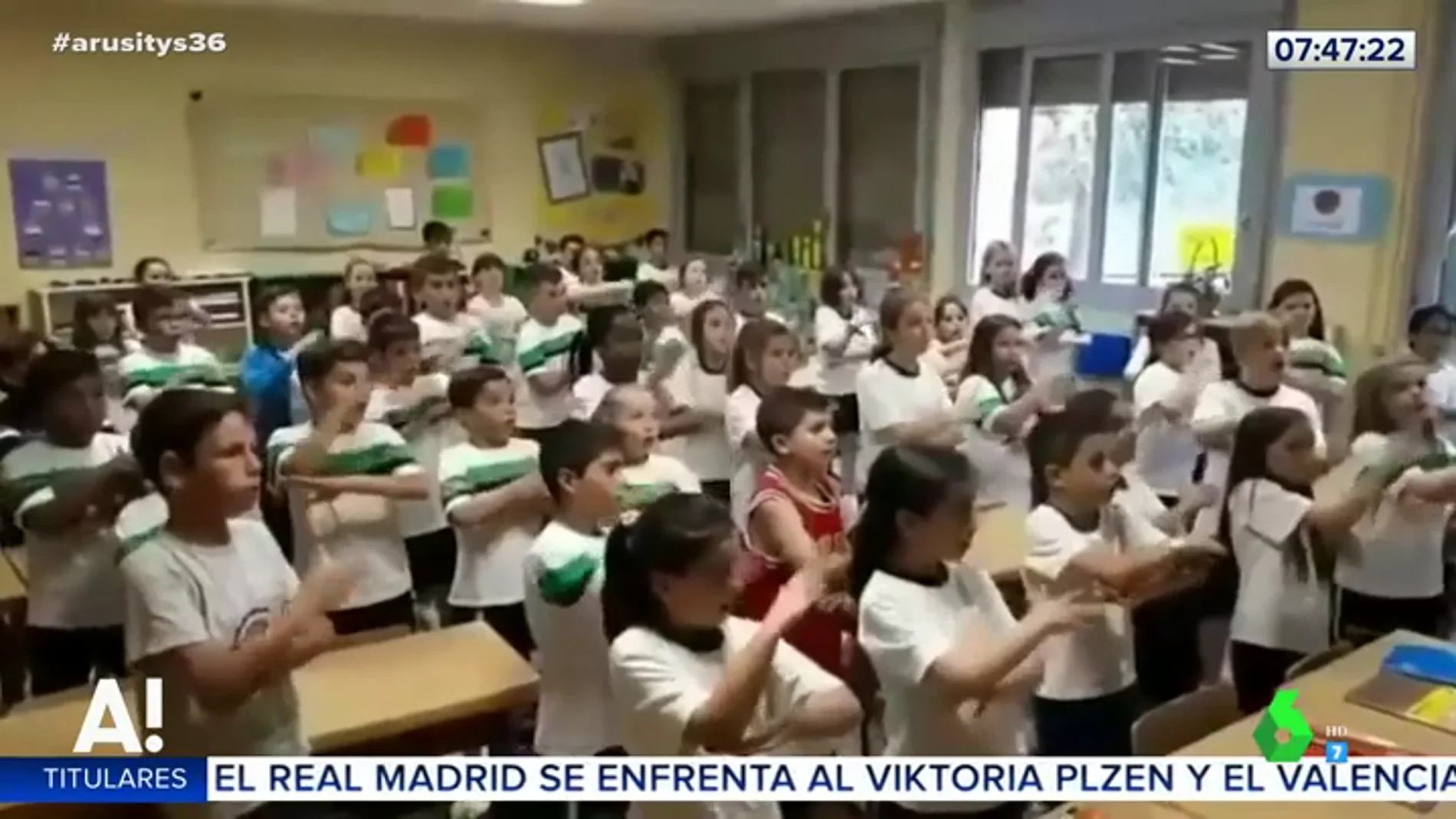 A ritmo de rap: la fantástica forma de aprender ángulos y paralelas en un colegio de Zaragoza
