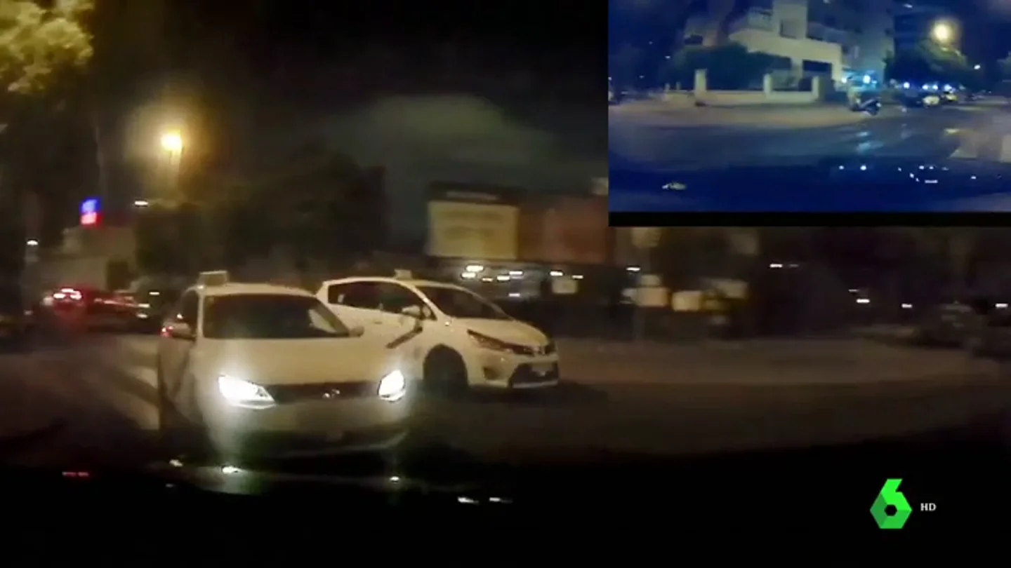 Un conductor de Cabify graba como le persiguen dos taxistas en Málaga Un conductor de Cabify graba como le persiguen dos taxistas en Málaga