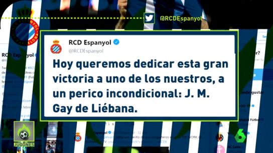 El Espanyol dedic&oacute; su victoria a Gay de Li&eacute;bana