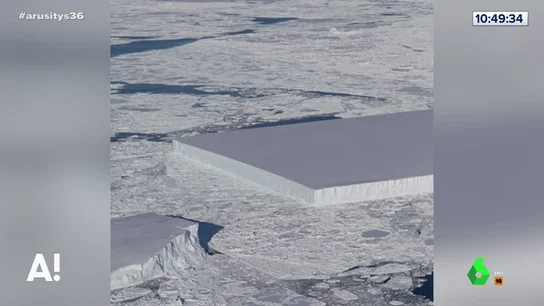 La extraña aparición de un iceberg perfectamente cuadrado en la Antártida La extraña aparición de un iceberg perfectamente cuadrado en la Antártida
