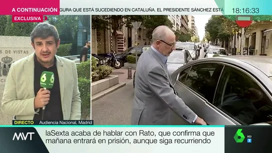 Exclusiva | laSexta habla con Rodrigo Rato: "Mañana entro en prisión y sanseacabó" Exclusiva | laSexta habla con Rodrigo Rato: "Mañana entro en prisión y sanseacabó"