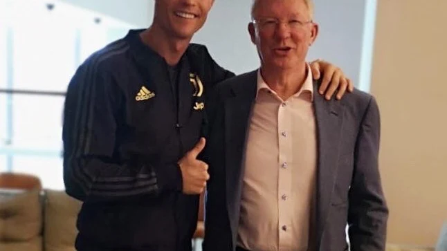 Cristiano Ronaldo y Alex Ferguson en Twitter