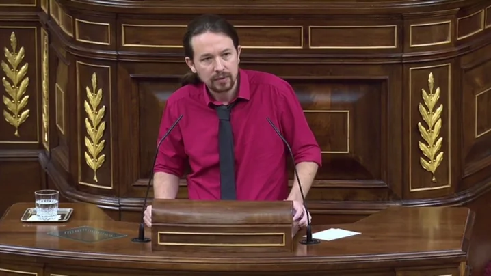 El líder de Podemos, Pablo Iglesias