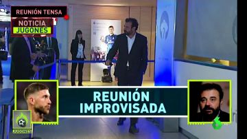 Reunión entre Sergio Ramos y José Ángel Sánchez