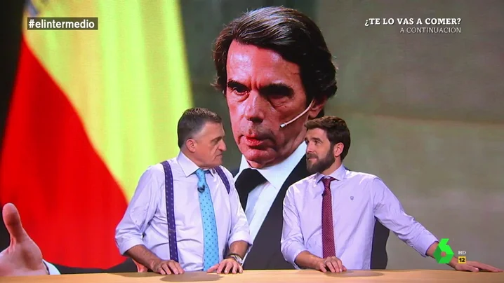 Wyoming destaca los aciertos de Aznar: "Eligió a Mariano Rajoy, eso garantizó seis años de El Intermedio" Wyoming destaca los aciertos de Aznar: "Eligió a Mariano Rajoy, eso garantizó seis años de El Intermedio"