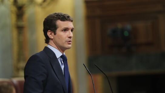 El l&iacute;der del PP, Pablo Casado