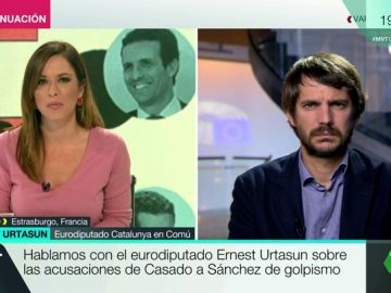 Ernest Urtasun, sobre las acusaciones de Casado a Sánchez: "Nadie tiene derecho a llamar golpista al presidente del Gobierno" Ernest Urtasun, sobre las acusaciones de Casado a Sánchez: "Nadie tiene derecho a llamar golpista al presidente del Gobierno"