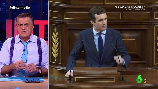 Wyoming hace un 'fast check' a Pablo Casado: "¿Qué dice el polígrafo de Sandrita? Wyoming hace un 'fast check' a Pablo Casado: "¿Qué dice el polígrafo de Sandrita?
