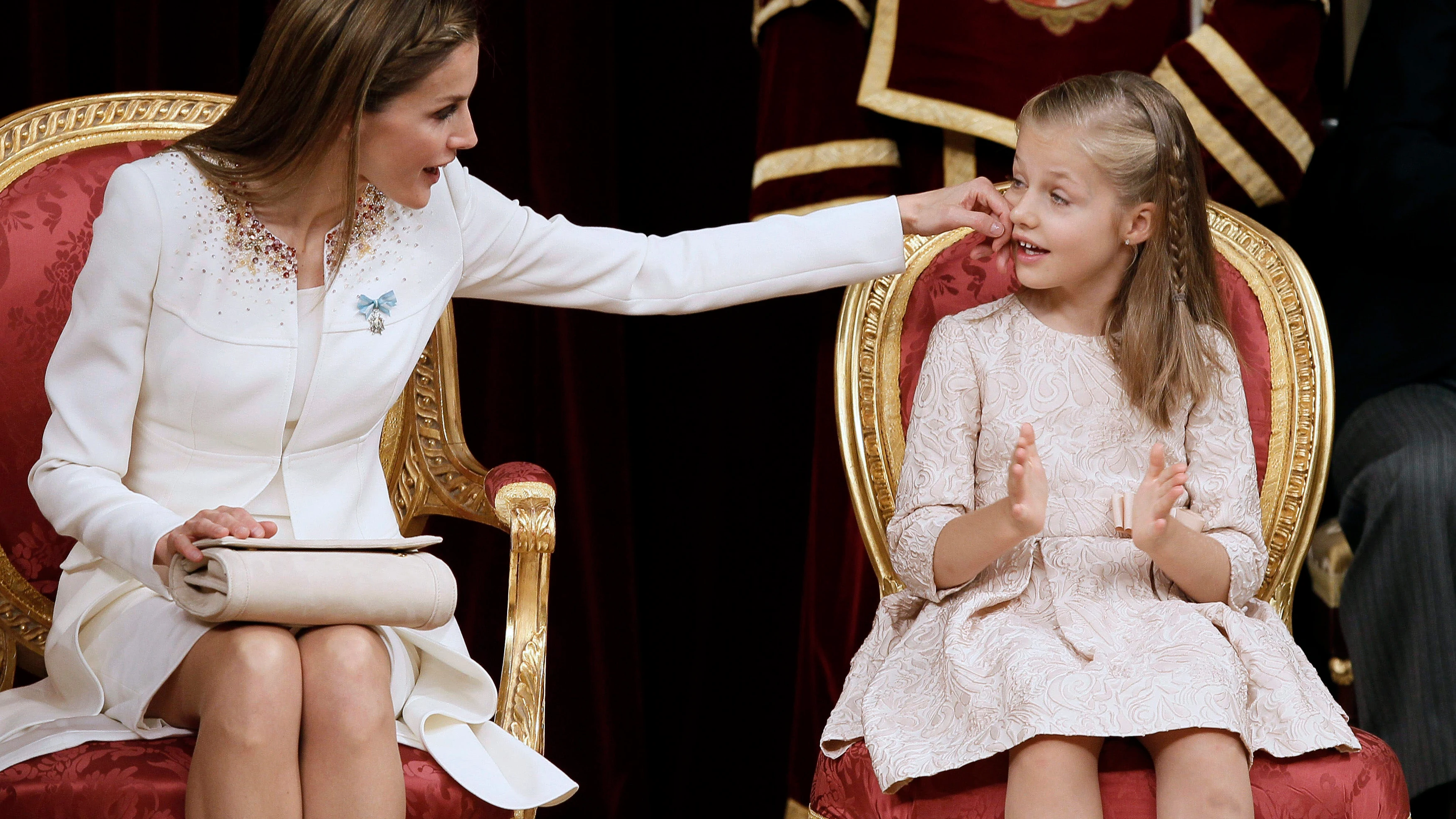 Durante la proclamación de Felipe VI como Rey de España