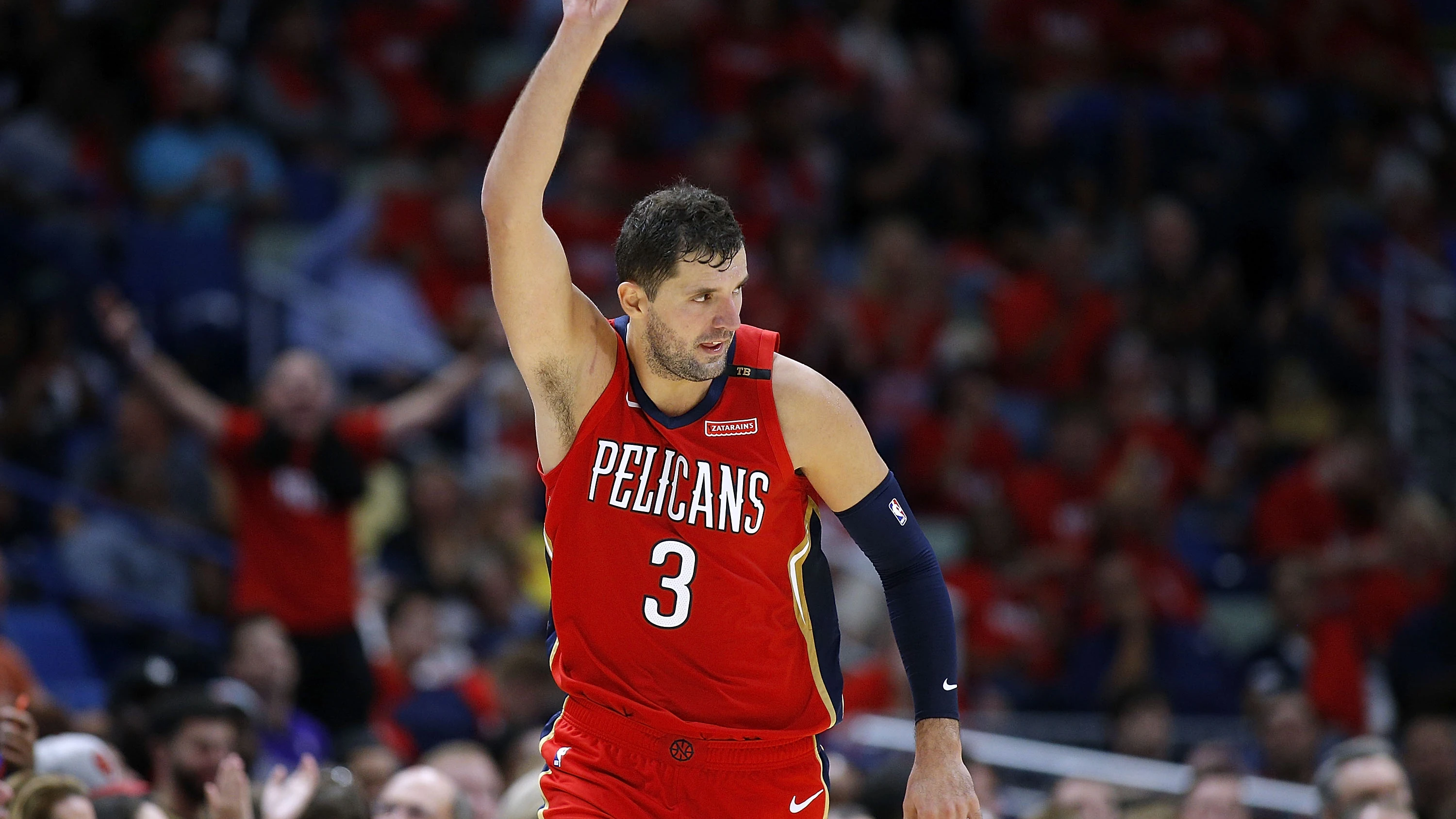 Nikola Mirotic, en un partido con los Pelicans