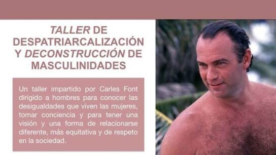 Cartel de Podemos con la imagen de Bert&iacute;n Osborne