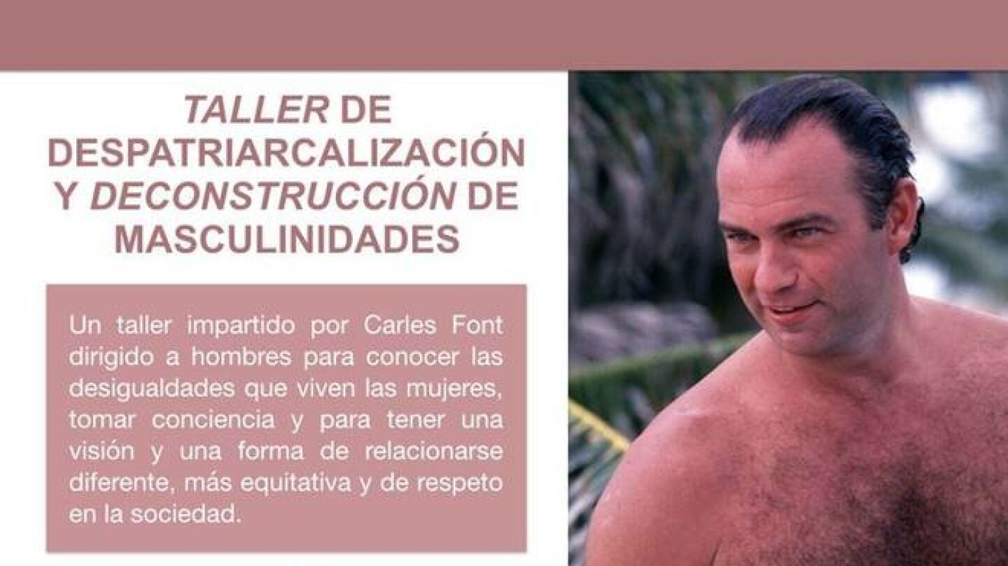 Cartel de Podemos con la imagen de Bert&iacute;n Osborne