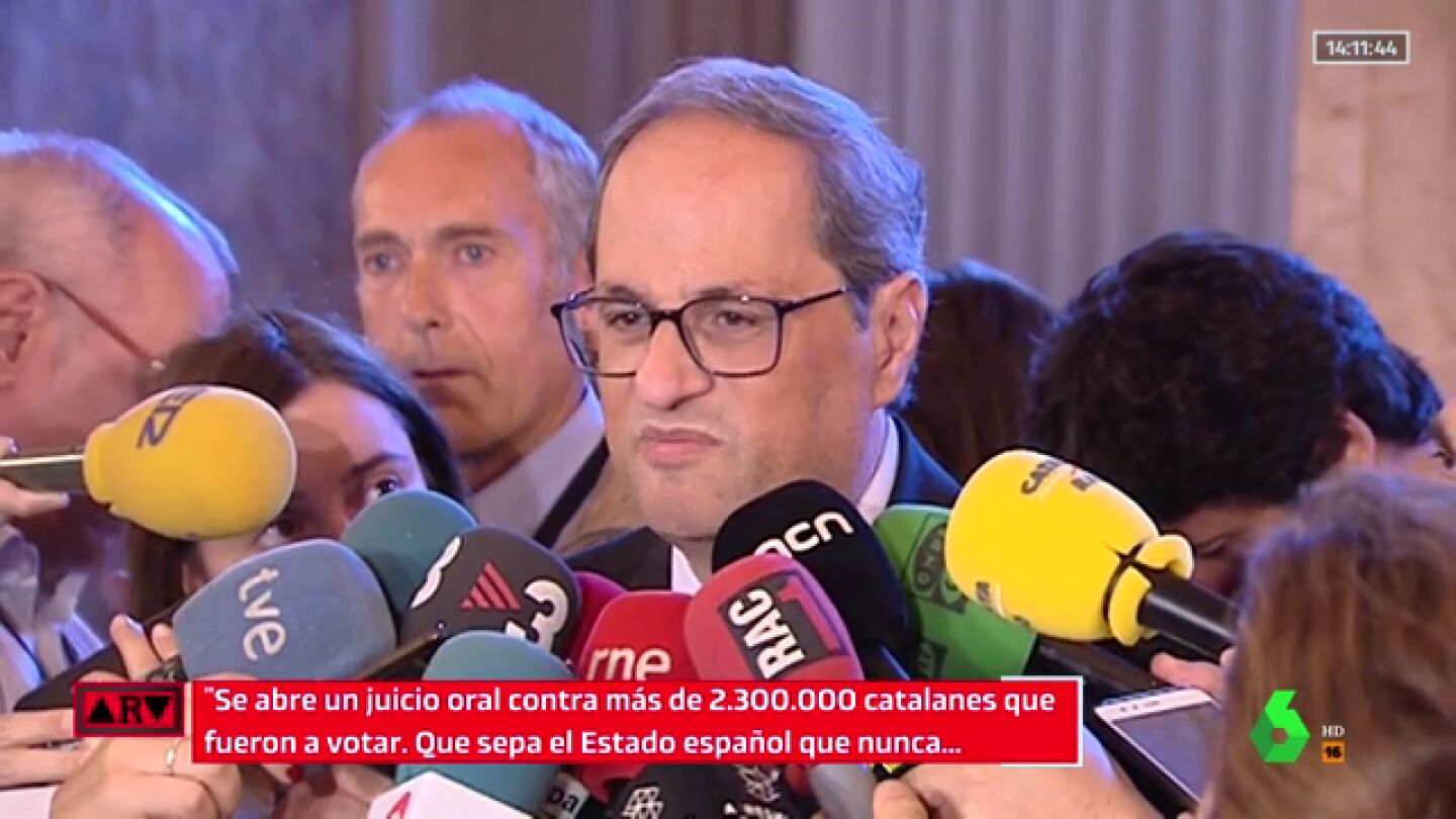 El presidente de la Generalitat, Quim Torra