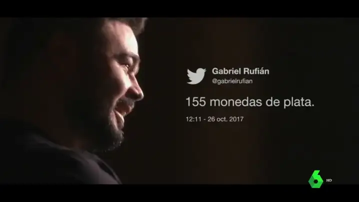 La intrahistoria del tuit de las 155 monedas de plata de Rufián