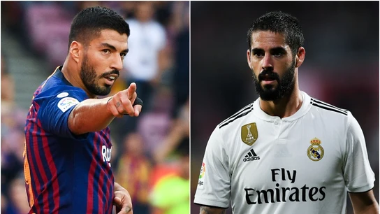 Luis Suárez vs Isco en El Clásico Luis Suárez vs Isco en El Clásico