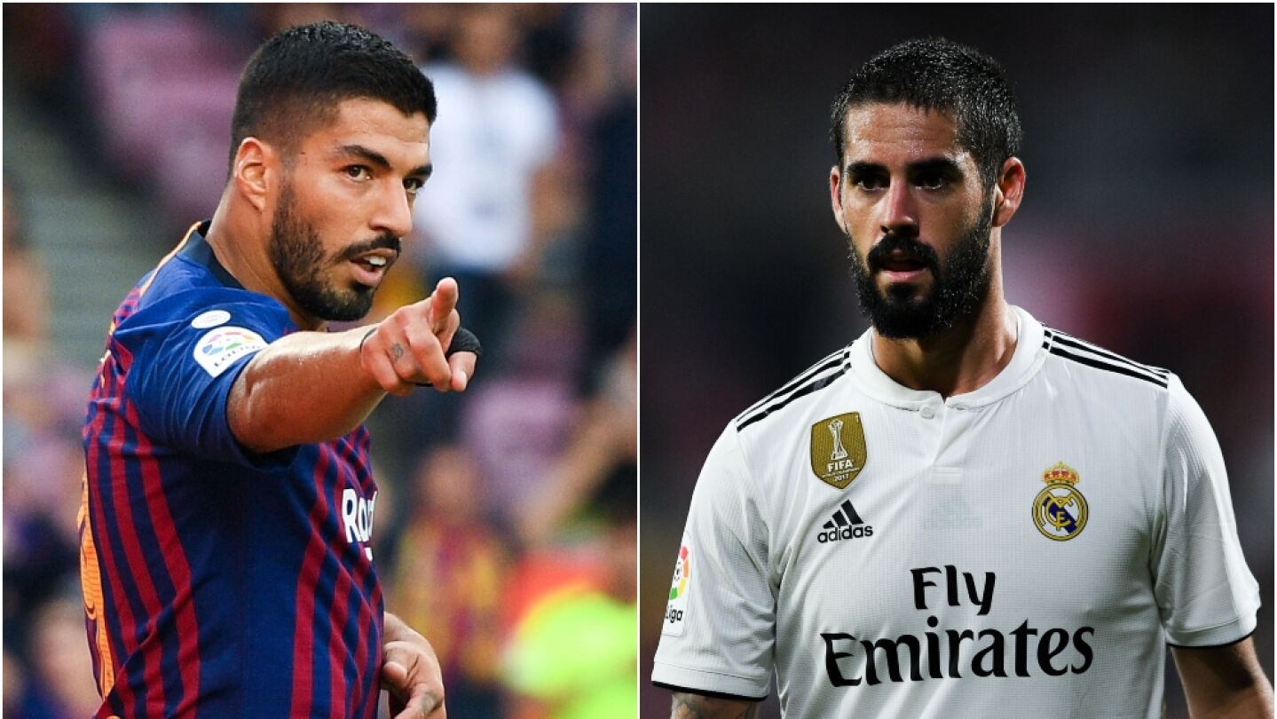 Luis Su&aacute;rez vs Isco en El Cl&aacute;sico